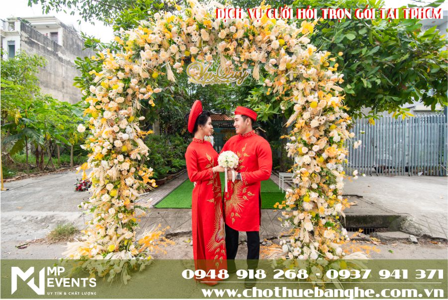 Cổng hoa cưới đẹp nhất TPHCM năm 2020