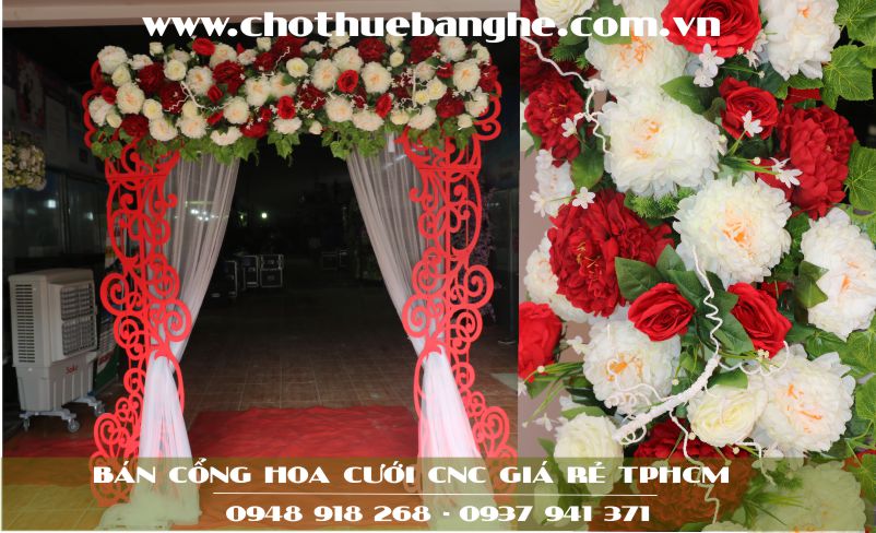 Bán cổng hoa cưới CNC giá rẻ tại TPHCM