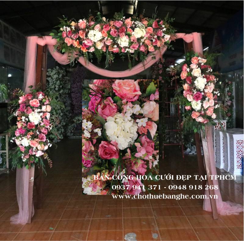 Chỗ bán cổng hoa cưới đẹp tại TPHCM