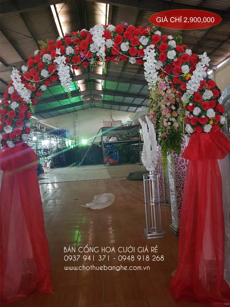 Cổng hoa cưới truyền thống giá rẻ tại TPHCM