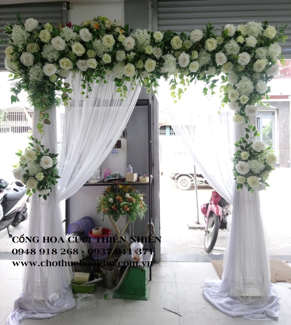 Bán cổng hoa cưới thiên nhiên tại TPHCM