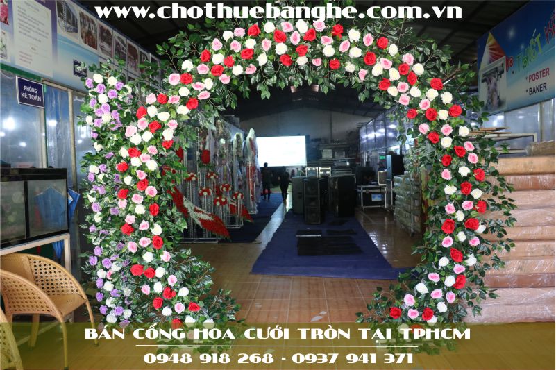 Bán cổng hoa cưới tròn giá rẻ tại TPHCM