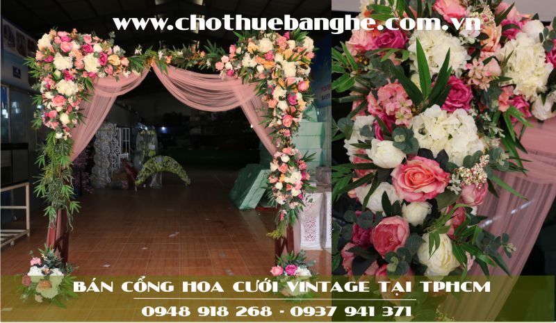 Bán cổng hoa cưới Vintage tại TPHCM