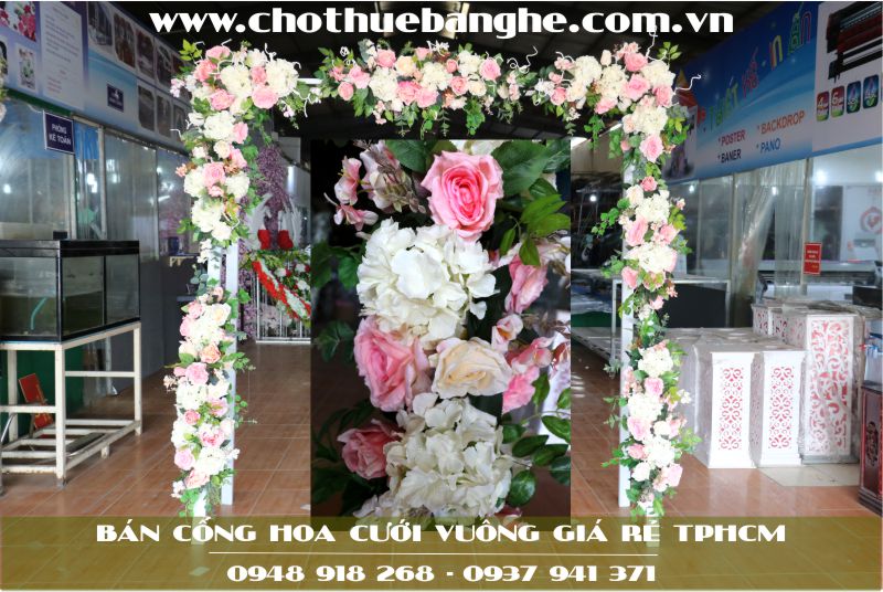 Bán cổng hoa cưới vuông giá rẻ tại TPHCM