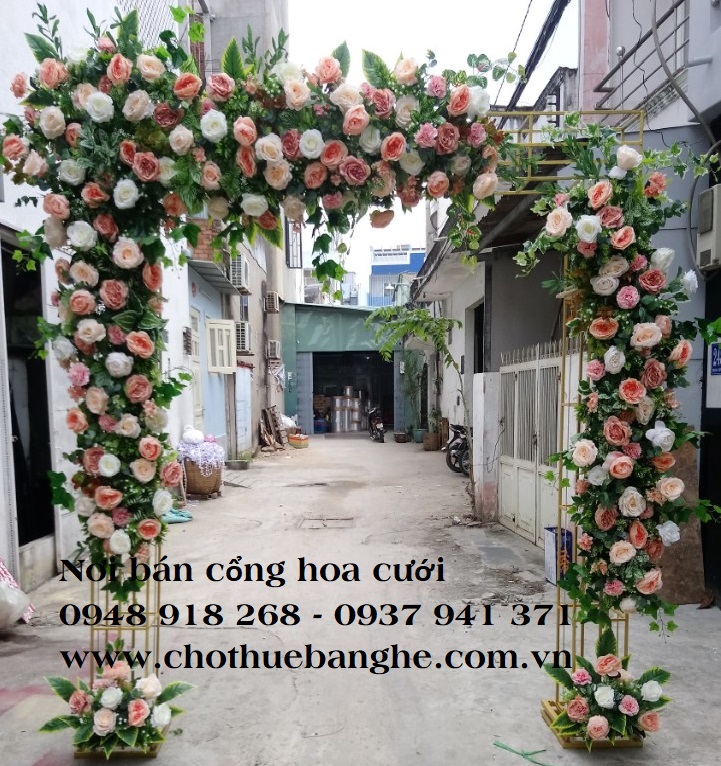 Bán cổng hoa cưới hình chữ nhật tại TPHCM