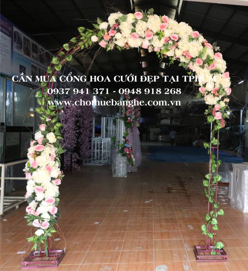 Cần mua cổng hoa cưới hình Vòm đẹp tại TPHCM