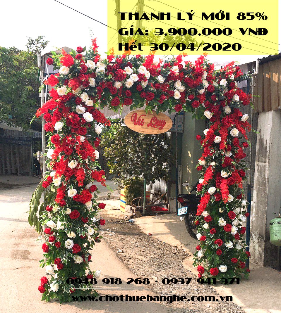 Thanh lý cổng hoa cưới cao cấp giá chỉ 3,900,000 VNĐ/cổng