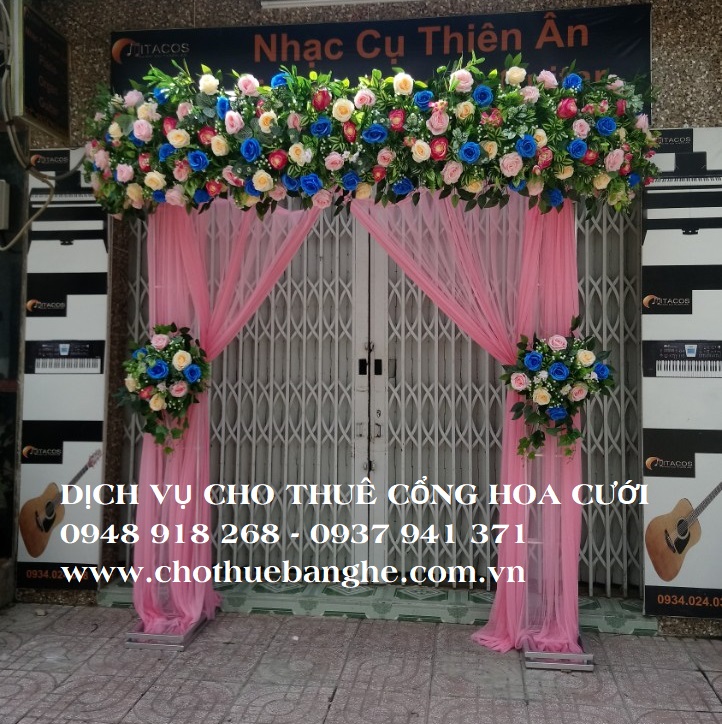 Bán cổng hoa cưới lụa giá sỉ chỉ từ 5,500,000 vnđ