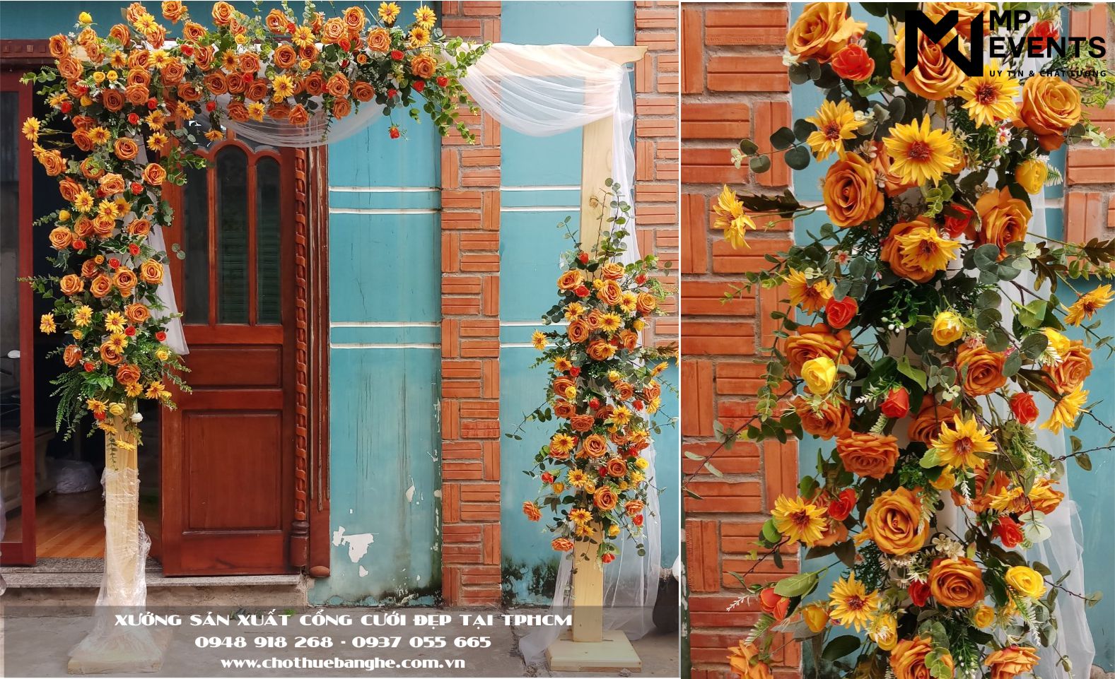 Bán cổng hoa cưới phong cách Châu Âu tại TPHCM