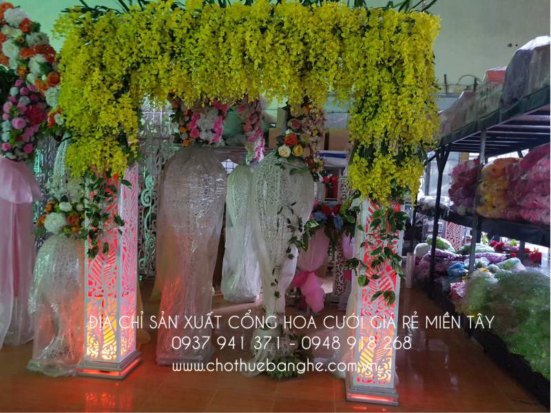 Địa chỉ sản xuất cổng hoa cưới CNC giá rẻ tại Miền Tây