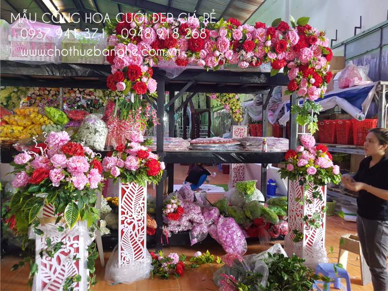 Bán mẫu cổng hoa cưới CNC đẹp giá rẻ tphcm