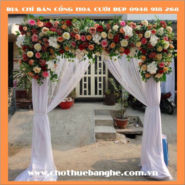 Mẫu cổng hoa cưới đẹp tại TPHCM