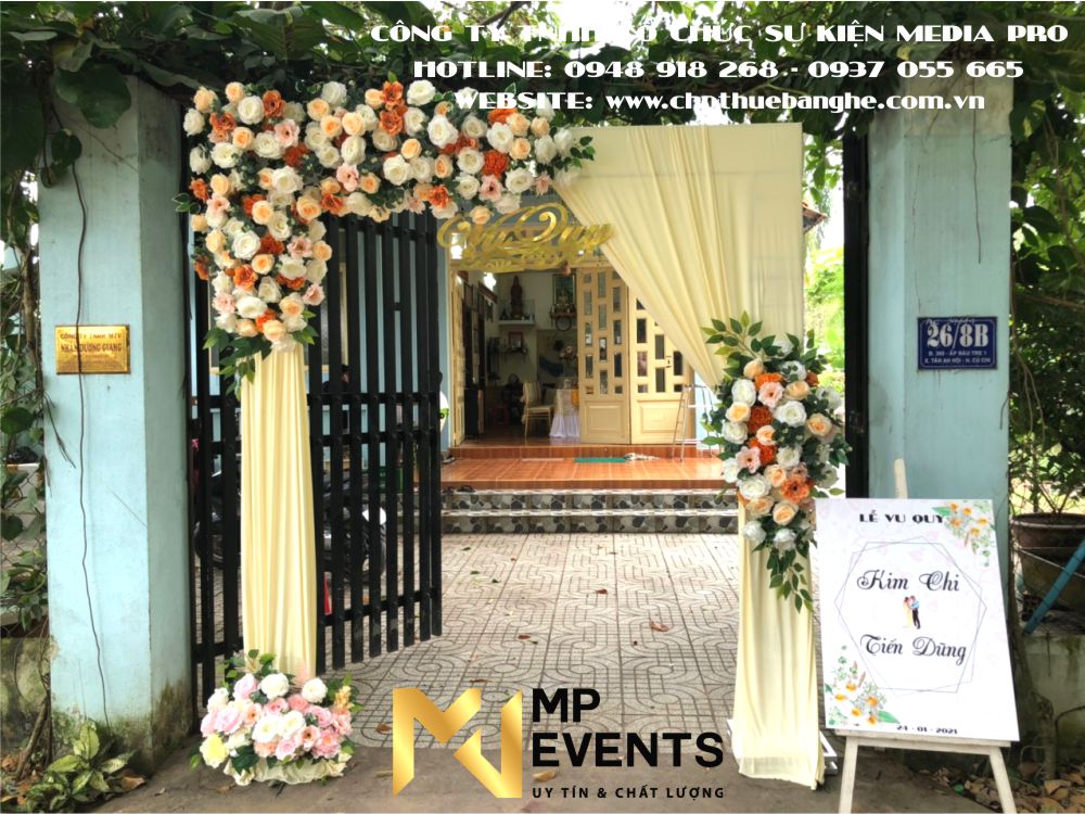 Nơi bán cổng hoa cưới đẹp tại TPHCM