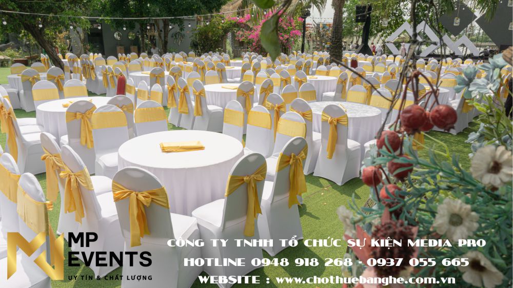 Cho thuê bàn ghế đãi tiệc đám cưới cao cấp tại TPHCM