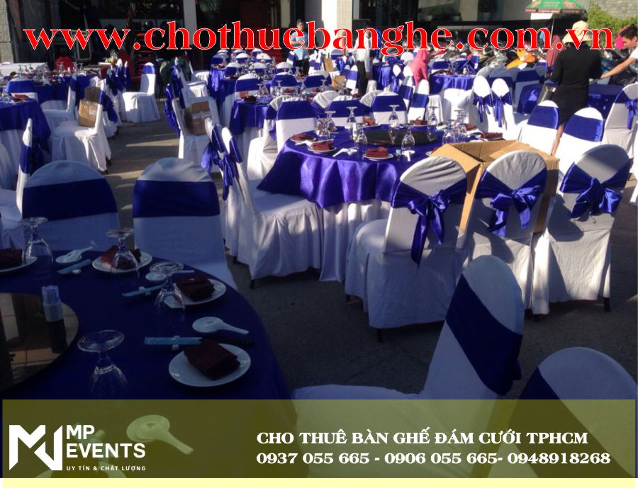 Dịch vụ cho thuê bàn ghế tiệc cưới đẹp tai Tân Bình