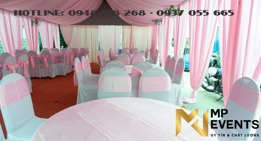 Cho thuê bàn ghế đãi tiệc đám cưới mới - đẹp tại TPHCM