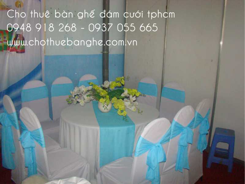 Dịch vụ cho thuê bàn ghế đám cưới chuyên nghiệp tại TPHCM