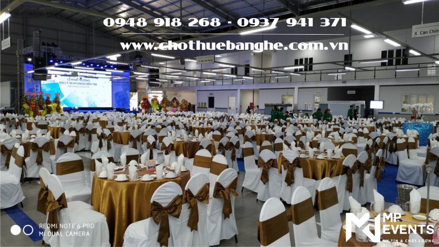 Cho thuê bàn ghế đám cưới số lượng lớn tại TPHCM