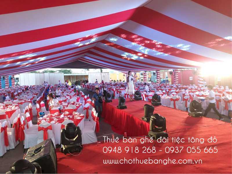 Cho thuê bàn ghế đãi tiệc tất niên số lượng lớn tại Tân Bình