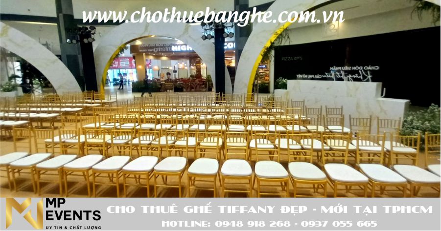 Cho thuê ghế tiffany mới đẹp tại Tân Phú