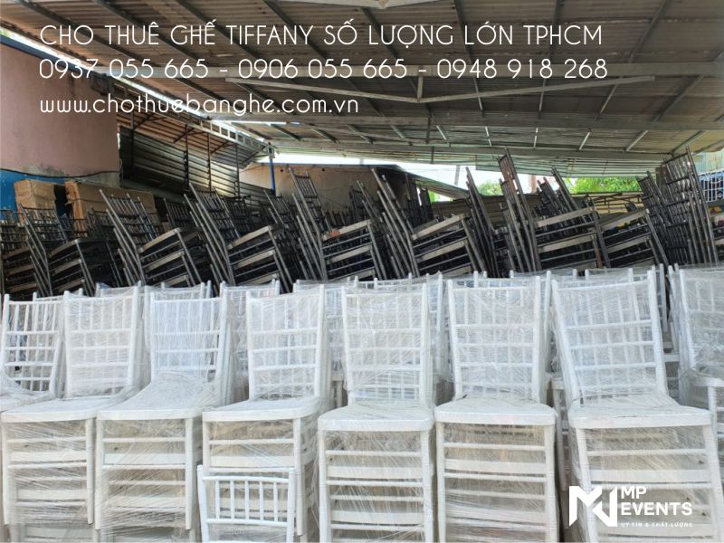 Cho thuê ghế tiffany số lượng lớn tại TPHCM
