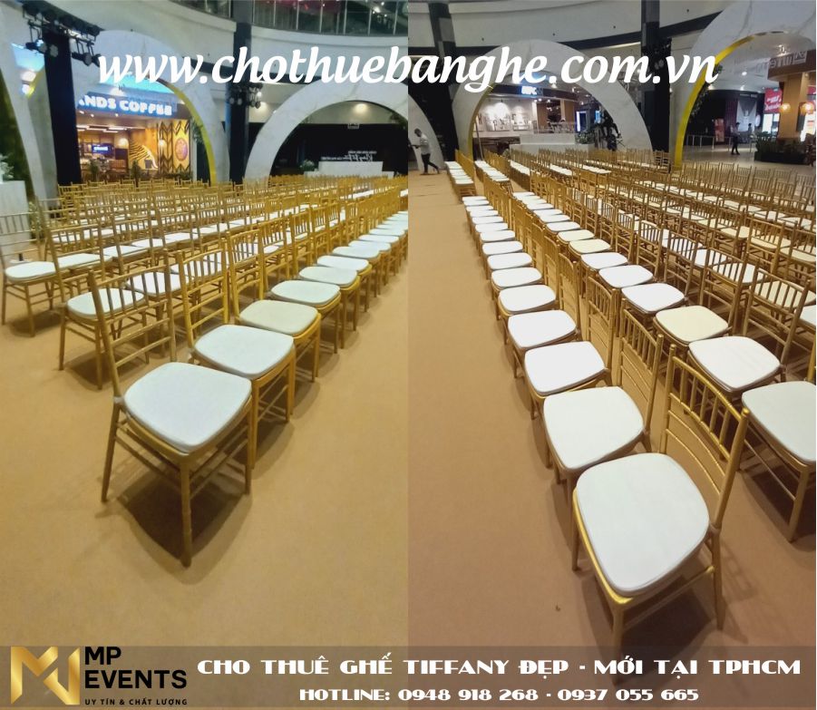 Địa chỉ cho thuê ghế tiffany số lượng lớn - giá rẻ tại Tân Phú