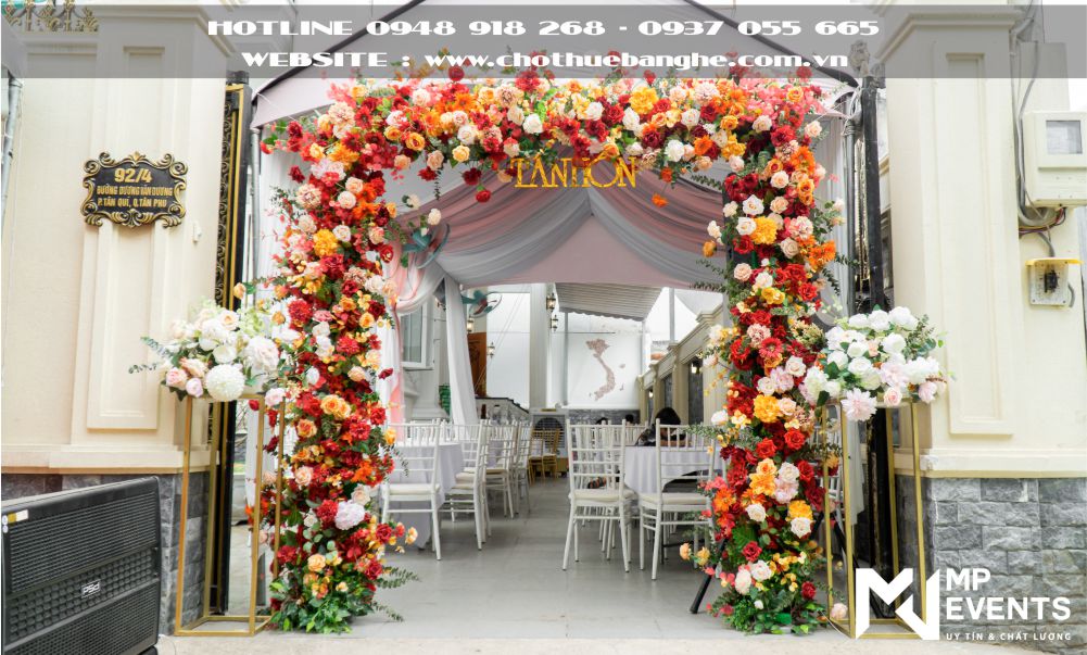 Bán khung rạp, bán cổng hoa cưới giả giá rẻ tại TPHCM