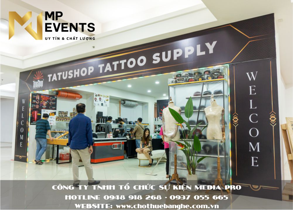 Cho thuê cổng chào sự kiện giá rẻ tại Vietnam Tattoo tại Vincom Quận 10