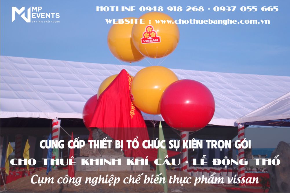 Cho thuê khinh khí cầu tổ chức lễ động thổ tại TPHCM