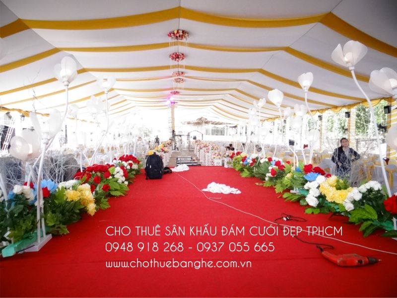 Cho thuê sân khấu đám cưới tại nhà TPHCM