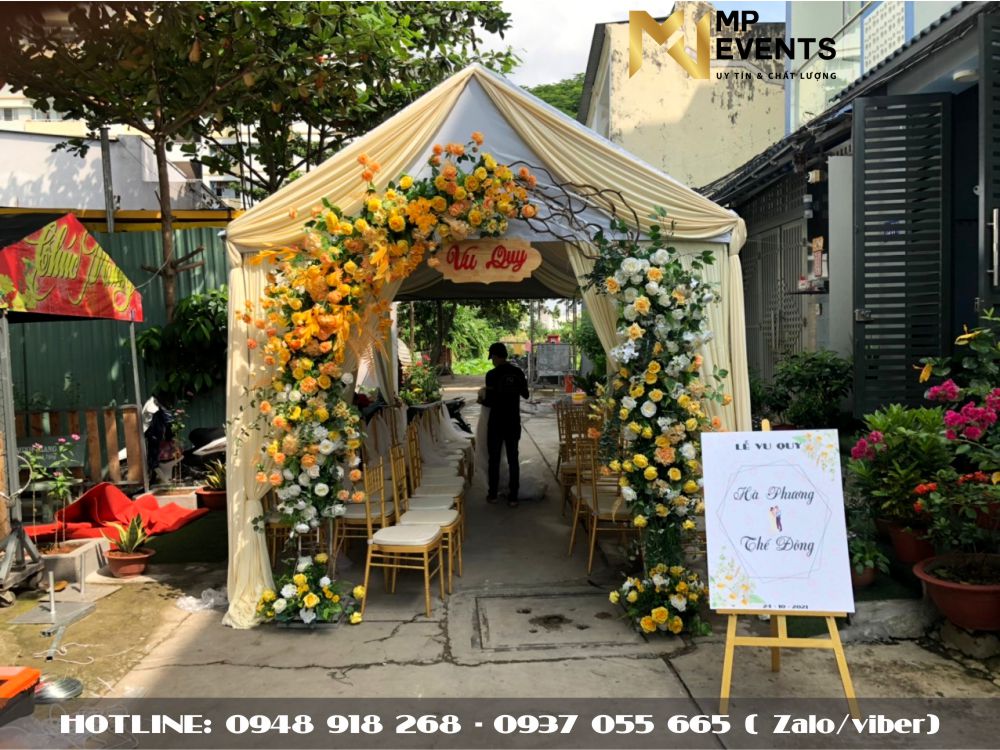 Dịch vụ cho thuê rạp cưới đẹp tại Bình Tân
