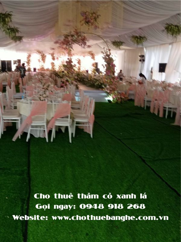 Cho thuê thảm cỏ trải rạp đám cưới cao cấp tại TPHCM