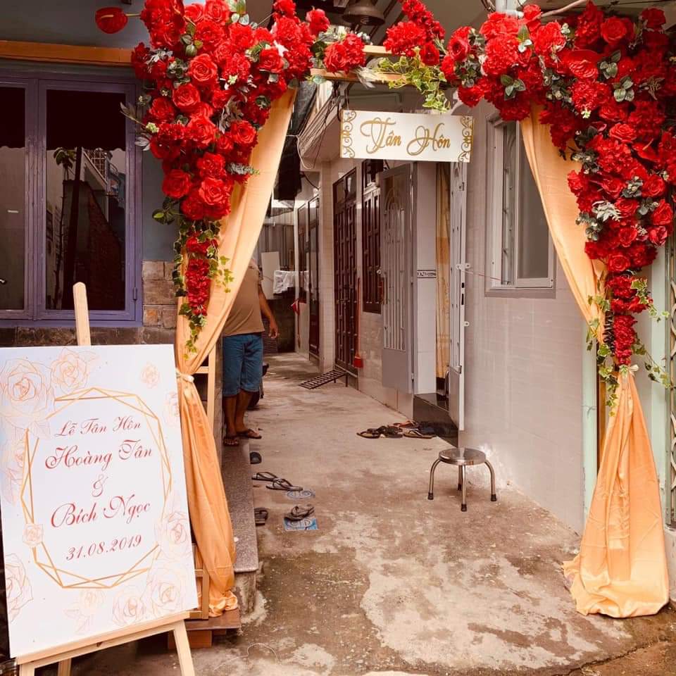 Cho thuê cổng hoa cưới nhỏ tại nhà TPHCM