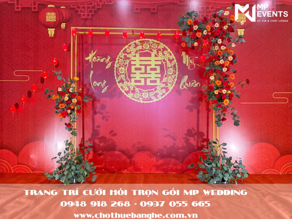 Địa chỉ cung cấp dịch vụ trang trí tiệc cưới tại nhà hàng theo phong cách người Hoa