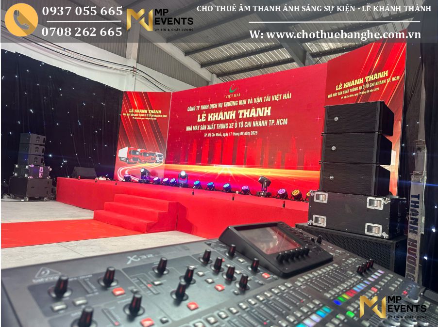 Cho thuê âm thanh ánh sáng chuyên nghiệp cho lễ khánh thành nhà máy tại Củ Chi