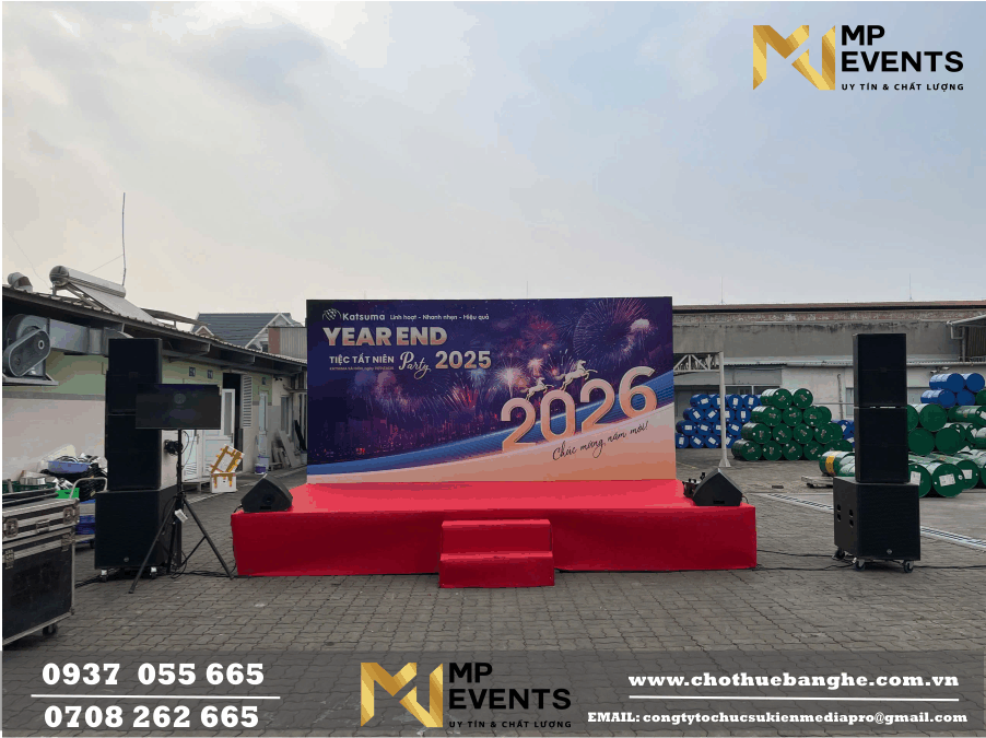 Cho thuê âm thanh ánh sáng tiệc tất niên công ty Katsuma Bình Tân 