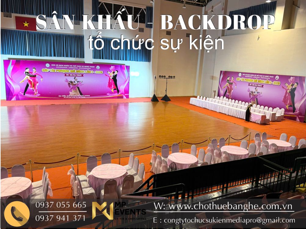 Dịch vụ cho thuê sân khấu - backdrop sự kiện rẻ nhất TPHCM