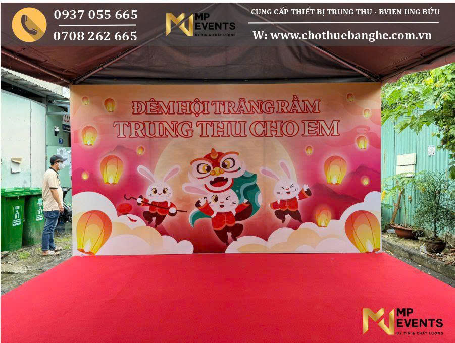 Sân khấu - backdrop chính của chương trình 'Trung thu cho em'