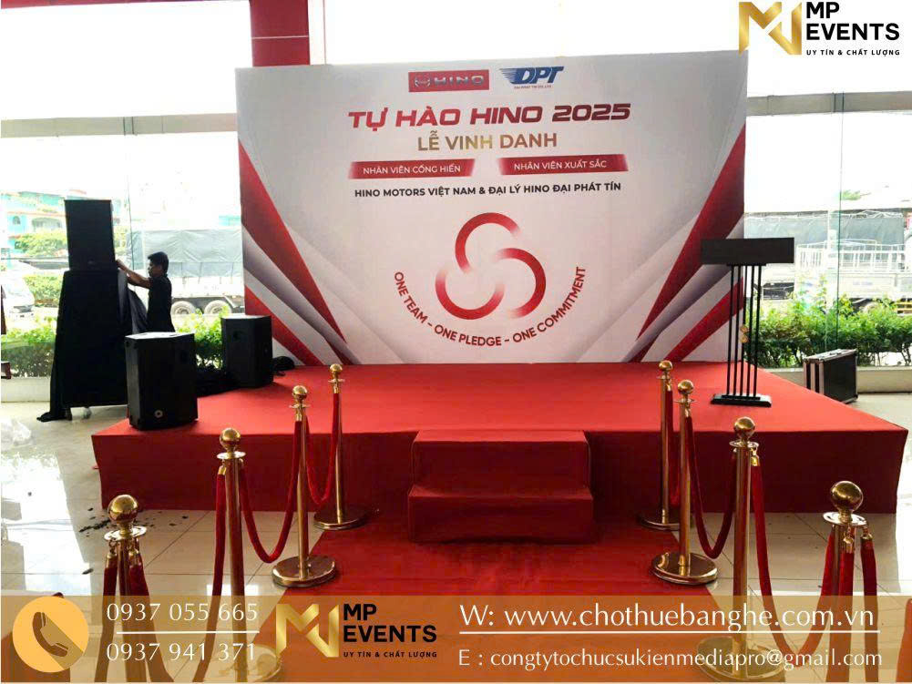 Sân khấu - âm thanh cho sự kiện vinh danh "Tự hào Hino 2025"