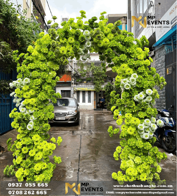Bán cổng hoa cưới gửi đi Mỹ