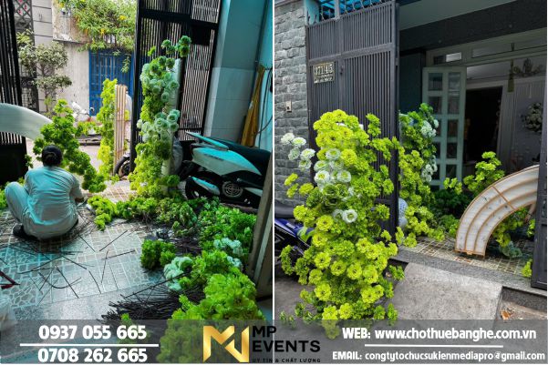 Địa chỉ bán cổng hoa cưới ship đi nước ngoài tại TPHCM 