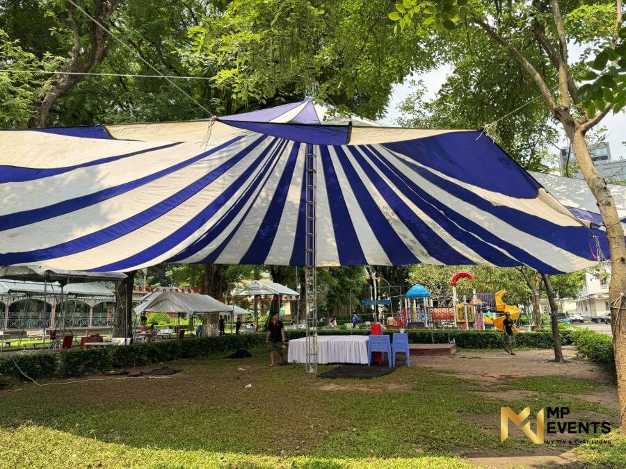 Cho thuê dù tròn sự kiện đường kính 20m