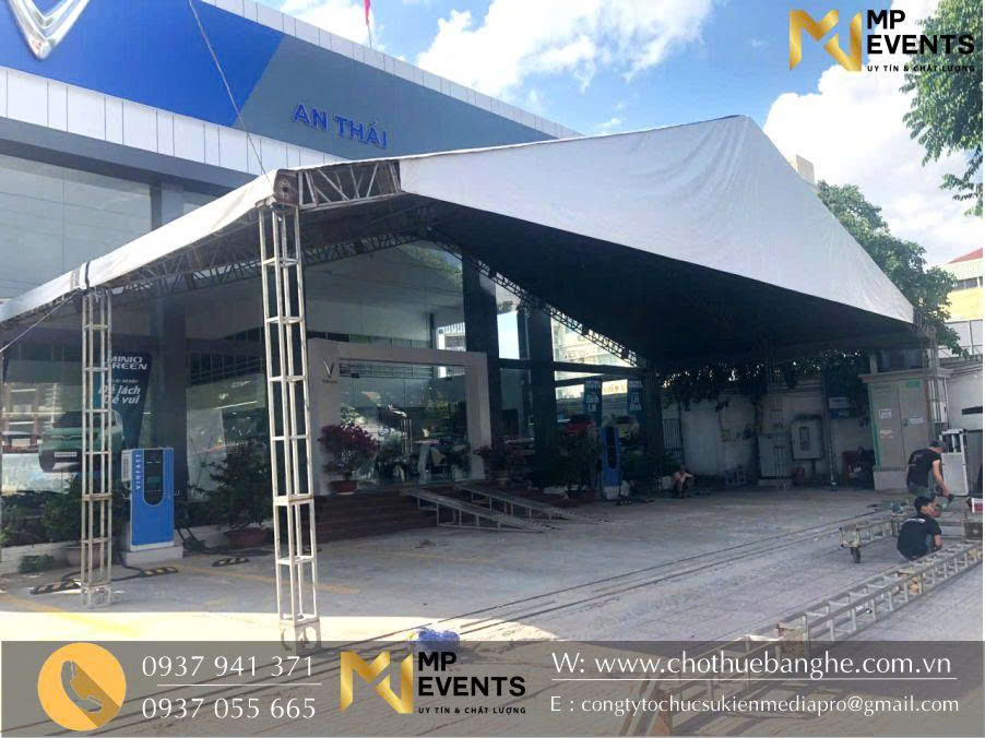 Cận cảnh nhà bạt không gian sau khi đã hoàn thiện