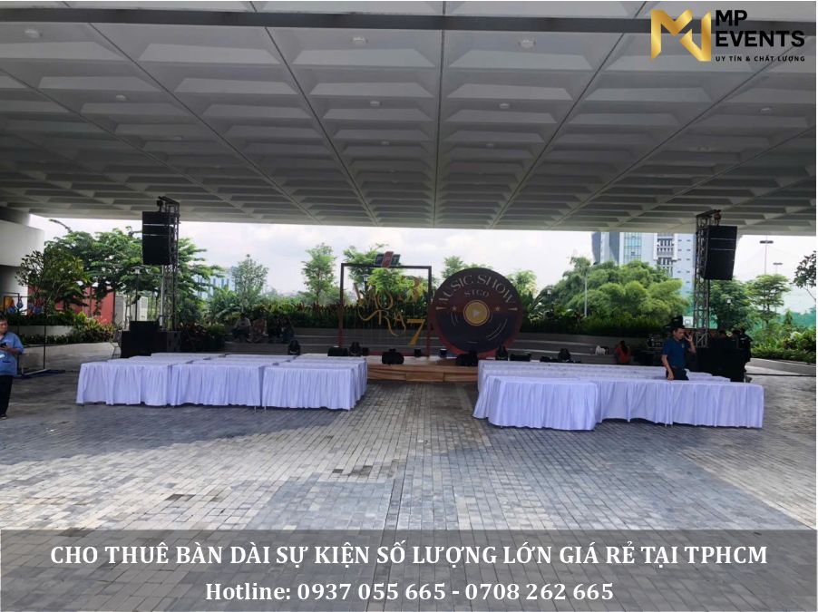 Cho thuê bàn dài sự kiện giá rẻ tại tphcm