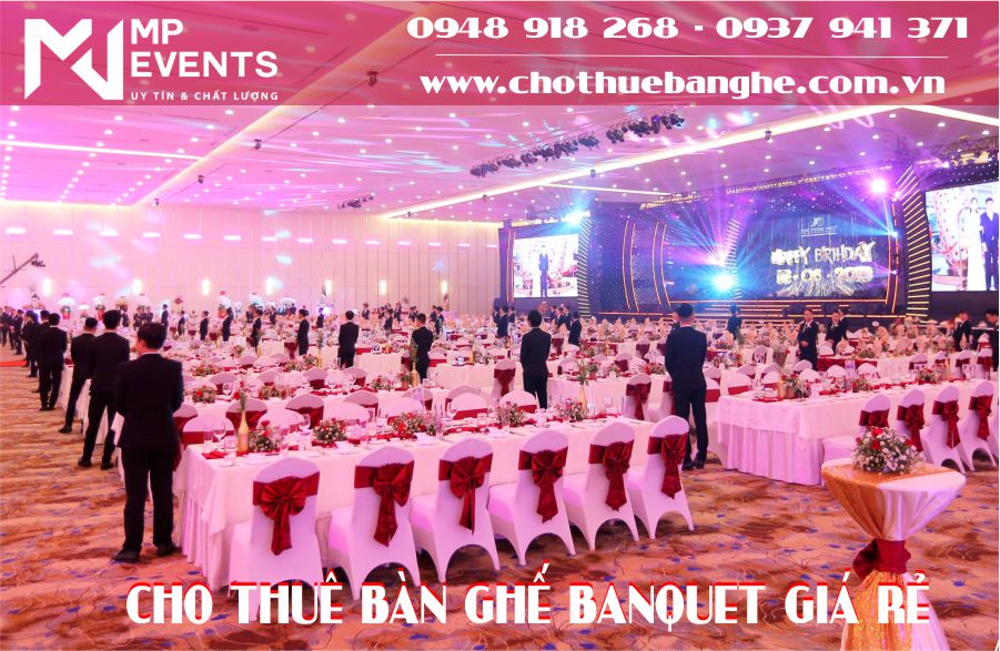 Cho thuê bàn ghế banquet giá rẻ tại TPHCM