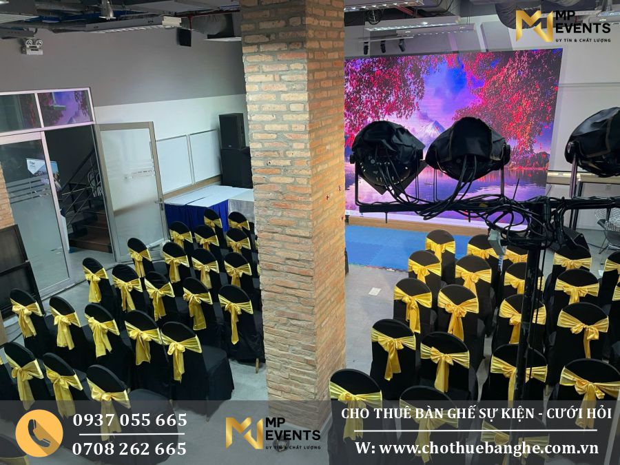 Cho thuê bàn ghế nệm lưng dựa cho sự kiện quốc tế ở Tây Ninh