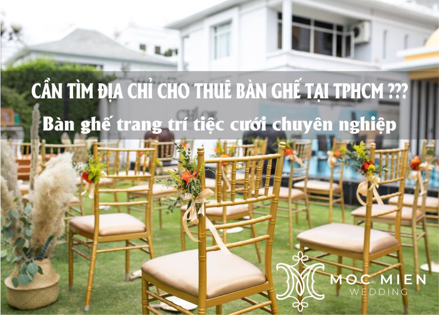 Cho thuê ghế tiffany cho sự kiện cưới hỏi ngoài trời