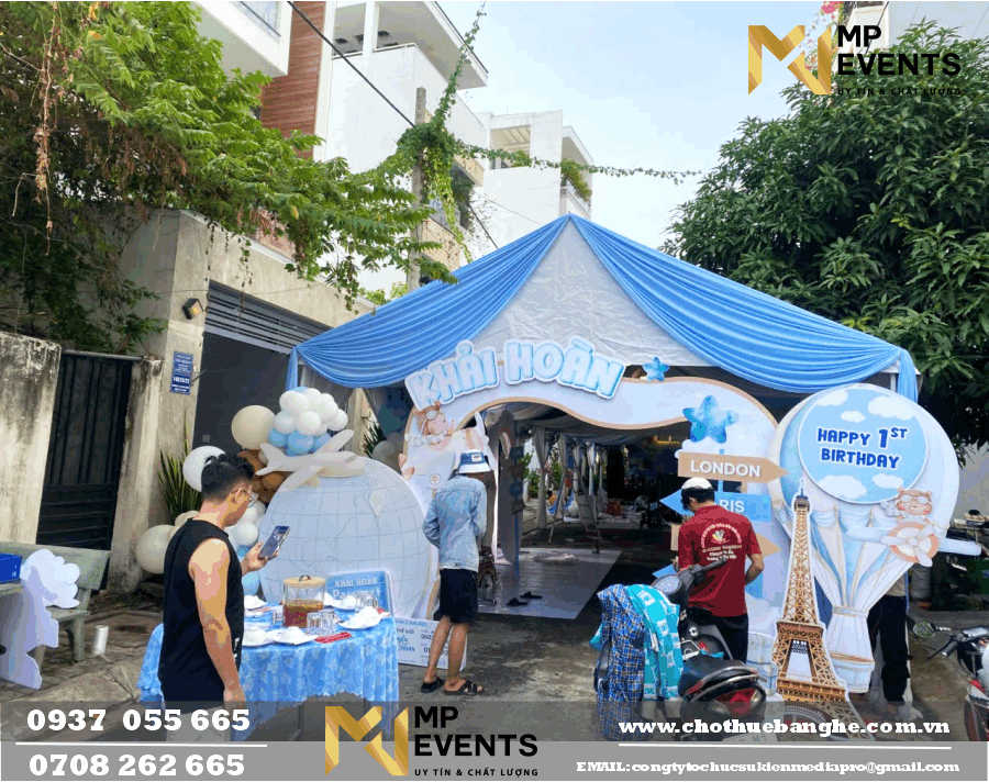 Cho thuê rạp tổ chức tiệc thôi nôi tại quận 12 TPHCM