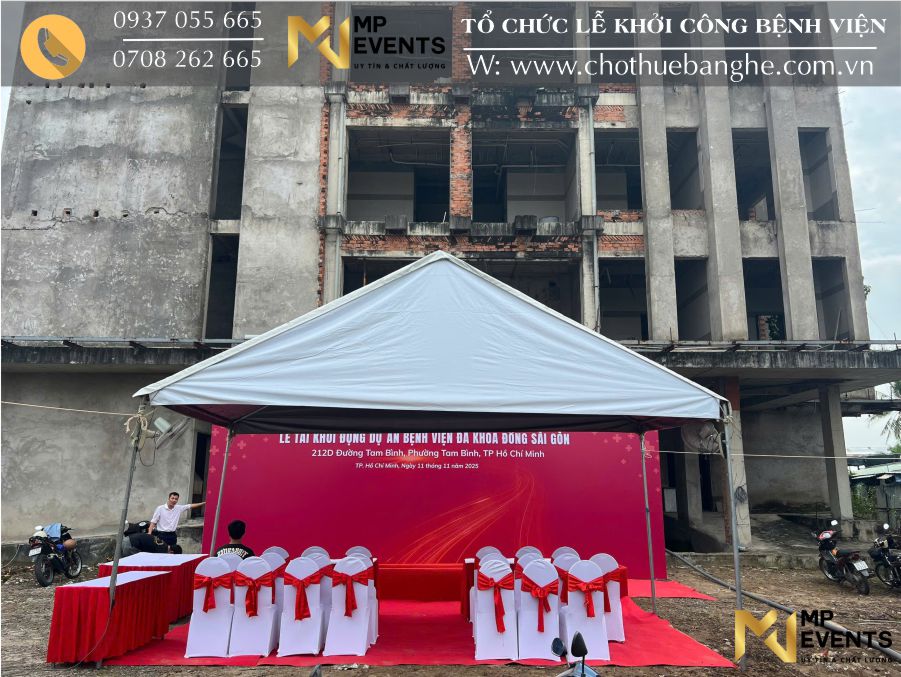 Cho thuê thiết bị tổ chức lễ khởi công