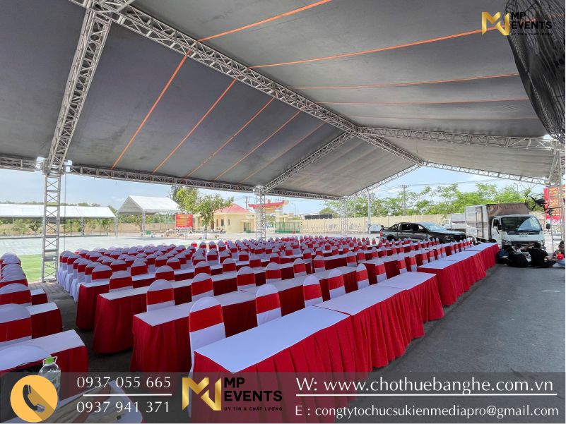 Cho thuê nhà bạt không gian tổ chức lễ kỉ niệm thành lập 